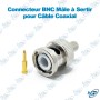 🔌 Connecteur BNC Mâle à Sertir pour Câble Coaxial – Connecteur Professionnel pour Caméras de Surveillance CCTV