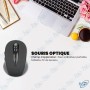 🖱️ Souris Sans Fil Bluetooth Rechargeable – Sans Dongle – Ergonomique – Compatible PC, Mac, Tablette & Smartphone