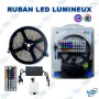 🎨 Ruban LED RGB 5M 12V avec Télécommande et Alimentation – Kit Complet d'Éclairage Multicolore