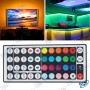 🎨 Ruban LED RGB 5M 12V avec Télécommande et Alimentation – Kit Complet d'Éclairage Multicolore