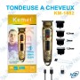 ✂️ Tondeuse à Cheveux Professionnelle Kemei KM-1682 Sans Fil USB Type-C – Écran LCD, 3 Vitesses, Lame T Precision