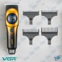 ✂️ Tondeuse à Cheveux Professionnelle VGR V-966 Sans Fil – Écran LED, Recharge USB, Lame T Precision, 4 Sabots