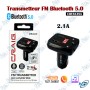 🚗 Transmetteur FM Bluetooth 5.0 Craig CBT3348A – Kit Mains Libres, Chargeur USB 2.1A, Lecteur MP3 pour Voiture