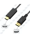 🔌Câble DisplayPort (DP) vers HDMI Full HD 1080P – 1,50 m – Adaptateur Audio & Vidéo Unidirectionnel