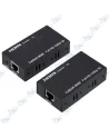 🔌 Extendeur HDMI vers RJ45 Full HD 1080P 3D – Kit Émetteur & Récepteur avec Alimentation – Extension HDMI sur Câble Réseau