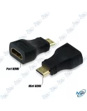 🔌 Adaptateur Mini HDMI Mâle vers HDMI Femelle – Convertisseur Audio/Vidéo Full HD & 4K Compatible Caméra, Tablette, PC et Raspbe