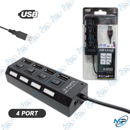 copy of HUB USB 4 PORTS AVEC INTERRUPTEUR 3.0