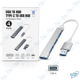 💻 Hub USB 3.1 4 Ports USB-A - Multiprise USB Haute Vitesse pour PC, Ordinateur Portable et Accessoires USB
