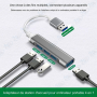 💻 Hub USB 3.1 4 Ports USB-A - Multiprise USB Haute Vitesse pour PC, Ordinateur Portable et Accessoires USB
