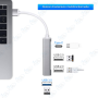 💻 Hub USB 3.1 4 Ports USB-A - Multiprise USB Haute Vitesse pour PC, Ordinateur Portable et Accessoires USB