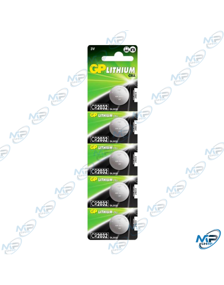 ⚡ Pile Bouton Lithium GP CR2032 3V – Blister de 5 Piles Haute Performance pour Montres, Télécommandes, Balance et Appareils Élec