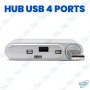 🔌 Hub USB 2.0 4 Ports Haute Vitesse | Répartiteur USB Compact Plug & Play pour PC, Ordinateur Portable et Accessoires