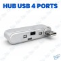 🔌 Hub USB 2.0 4 Ports Haute Vitesse | Répartiteur USB Compact Plug & Play pour PC, Ordinateur Portable et Accessoires