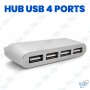 🔌 Hub USB 2.0 4 Ports Haute Vitesse | Répartiteur USB Compact Plug & Play pour PC, Ordinateur Portable et Accessoires