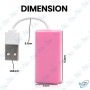 🔌 Hub USB 2.0 Hi-Speed SF-H006 Rose – Multiprise USB pour PC, Ordinateur et Périphériques