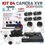 📹 Kit Vidéosurveillance ZEXIVISION 4 Caméras XVR 5MP 4K – DVR H.265+ Full Color 24/7 avec Audio, HDMI & Alarme