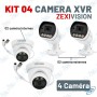 📹 Kit Vidéosurveillance ZEXIVISION 4 Caméras XVR 5MP 4K – DVR H.265+ Full Color 24/7 avec Audio, HDMI & Alarme