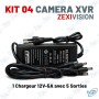 📹 Kit Vidéosurveillance ZEXIVISION 4 Caméras XVR 5MP 4K – DVR H.265+ Full Color 24/7 avec Audio, HDMI & Alarme