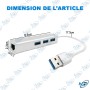 copy of HUB 4 PORTS USB 3.0 - 30CM -