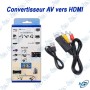 📺 Convertisseur AV vers HDMI – Adaptateur RCA Composite vers HDMI pour TV, Écran et Projecteur