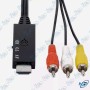 📺 Convertisseur AV vers HDMI – Adaptateur RCA Composite vers HDMI pour TV, Écran et Projecteur