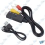 📺 Convertisseur HDMI vers AV – Adaptateur HDMI vers RCA Composite avec câble USB