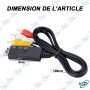 📺 Convertisseur HDMI vers AV – Adaptateur HDMI vers RCA Composite avec câble USB