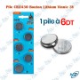 copy of LOT DE 5 PILES CR1620