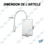 📺 Adaptateur USB Type-C vers HDMI, VGA, DVI & USB – Hub 4 en 1
