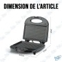 🍳 Grill Électrique Multifonction RAF 750W R.239 – Sandwich Maker Antiadhésif