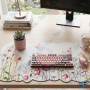 🖱️ Tapis de Souris Floral Grand Format – Desk Mat Décoratif Imprimé Fleurs pour Bureau et Gaming