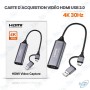 🎥Carte de Capture Vidéo HDMI vers USB 2.0 & Type-C 4K – Adaptateur Streaming Full HD pour PC, Console et Smartphone