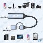 🎥Carte de Capture Vidéo HDMI vers USB 2.0 & Type-C 4K – Adaptateur Streaming Full HD pour PC, Console et Smartphone