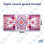 🖱️ Tapis de Souris Grand Format XXL 90×40 cm – Desk Mat Motif Géométrique Traditionnel pour Clavier et Souris