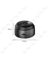 📷 Mini Caméra de Surveillance WiFi A9 HD – Caméra Espion Sans Fil avec Vision Nocturne, Détection de Mouvement et Support Magnét