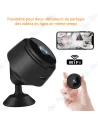 📷 Mini Caméra de Surveillance WiFi A9 HD – Caméra Espion Sans Fil avec Vision Nocturne, Détection de Mouvement et Support Magnét