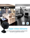 📷 Mini Caméra de Surveillance WiFi A9 HD – Caméra Espion Sans Fil avec Vision Nocturne, Détection de Mouvement et Support Magnét