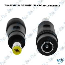 🔌 Adaptateur Jack DC Mâle-Femelle – Connecteur d’Alimentation DC pour Câble et Alimentation