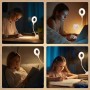 💡 Lampe LED USB Flexible en Anneau – Éclairage Compact pour Smartphone, PC et Ordinateur