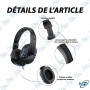 🎧 Casque Filaire Gaming Microdigit Raider MD3001GH – Microphone Intégré, Son Stéréo, Jack 3.5 mm