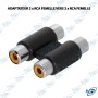 🔌 Adaptateur 2× RCA Femelle vers 2× RCA Femelle – Connecteur Audio/ Vidéo RCA