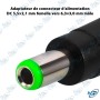 🔌 Adaptateur DC 5,5×2,1 mm Femelle vers 6,3×3,0 mm Mâle – Connecteur d’Alimentation