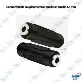 🔌 Adaptateur Coupleur Stéréo Jack 3,5 mm Femelle vers Femelle – Raccord Audio