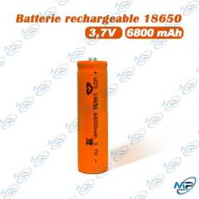 🔋 Batterie Rechargeable 18650 6800 mAh 3,7 V – Accumulateur Lithium Haute Capacité