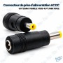 🔌 Adaptateur d'Alimentation AC/DC 5,5 × 2,1 mm Femelle vers 4,0 × 1,7 mm Mâle – Convertisseur Jack DC pour Alimentation Électron