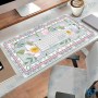 🖱️ Tapis de Souris XXL Floral – Grand Desk Mat Décoratif pour Bureau et Ordinateur