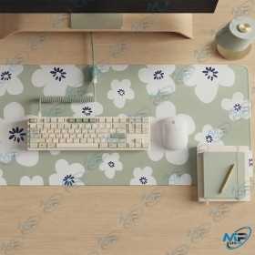🖱️ Tapis Souris Grand Format XXL 89,5 × 39,5 cm – Desk Mat Floral Vert pour Bureau et PC