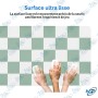 🖱️ Tapis de Souris Grand Format 89,5 × 39,5 cm – Motif Damier Vert Pastel et Blanc – Desk Mat XXL pour Bureau
