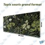 🖱️ Tapis de Souris Grand Format 89,5 × 39,5 cm – Motif Damier Vert Pastel et Blanc – Desk Mat XXL pour Bureau