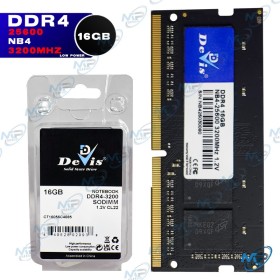 🖥️ Barrette Mémoire RAM 16GB DDR4 3200MHz SODIMM pour Ordinateur Portable – DeVis NB4 1.2V Haute Performance